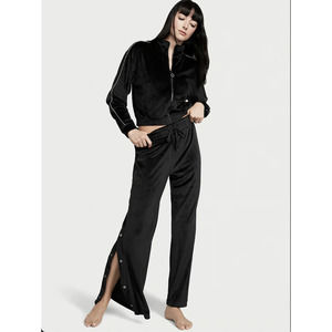 Victoria's Secret Velour Diamante Full-Zip Track Jacket